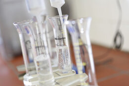 CRB GmbH | Sample preparation of asphalt for asbestos analysis | © CRB Analyse Service GmbH
