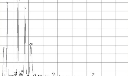 SEM-afbeelding chrysotiel asbest in platte afdichting | © CRB Analyse Service GmbH