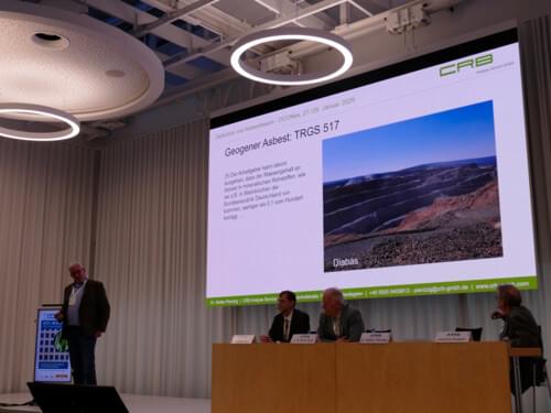 DCONex 2026: CRB-Vortrag über geogenen Asbest